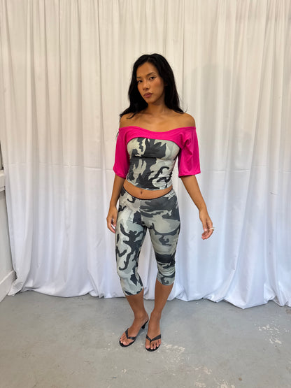 Grey Camo Capris