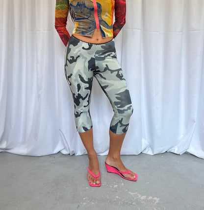 Grey Camo Capris