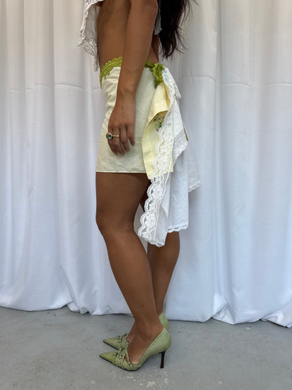 Upcycled Lace Wrap Skirt