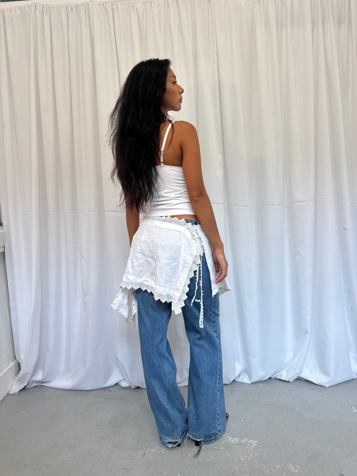 Upcycled Crochet Wrap Skirt