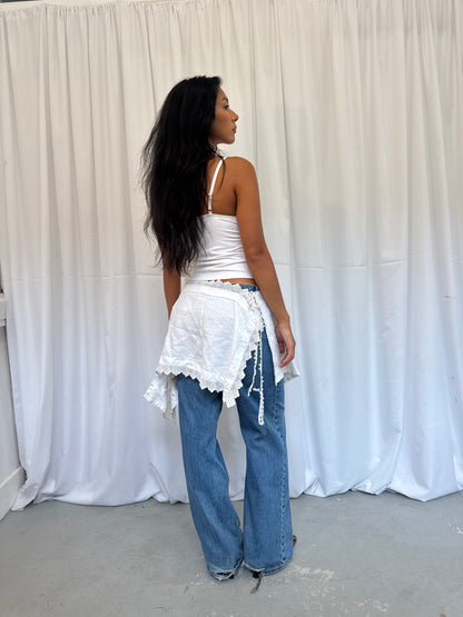 Upcycled Crochet Wrap Skirt