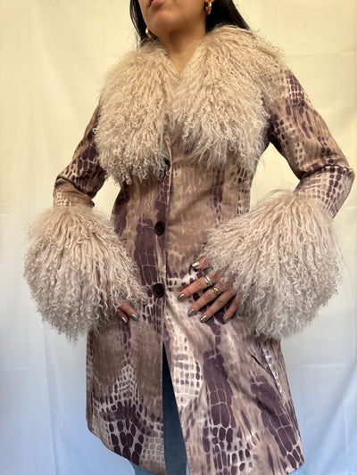 Animal Print Long Jacket