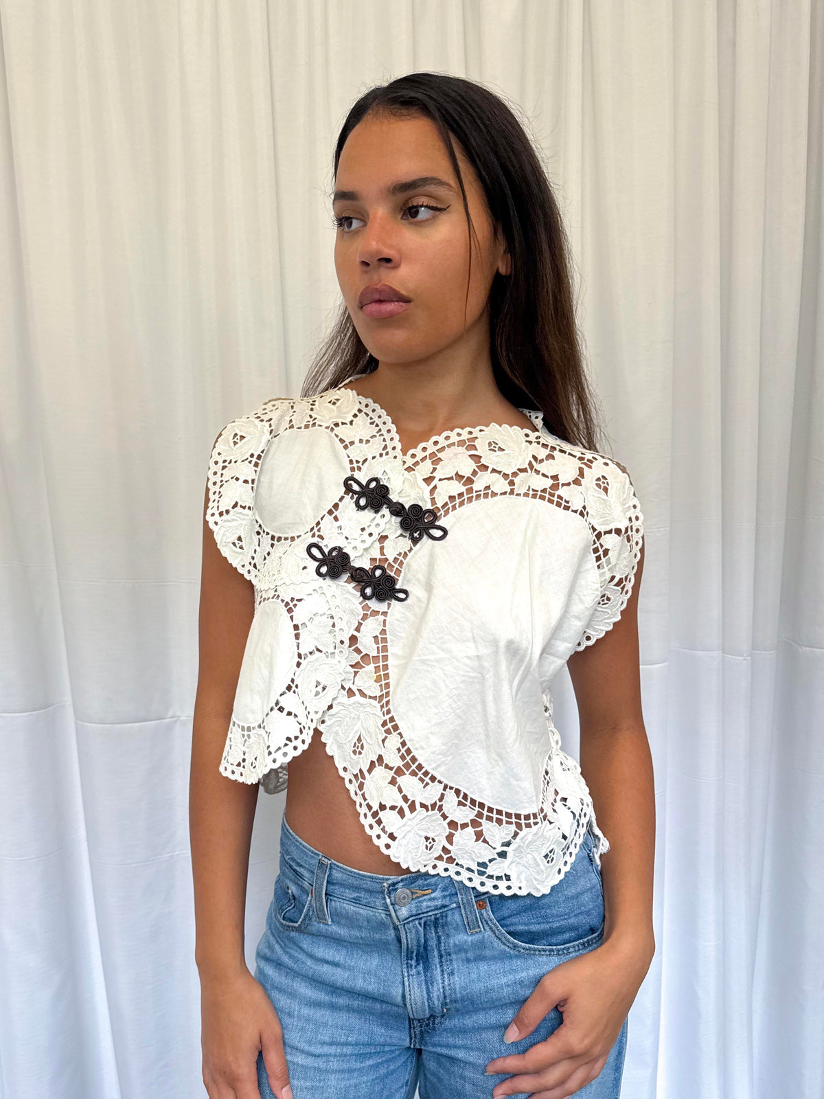 Upcycled Doily Top