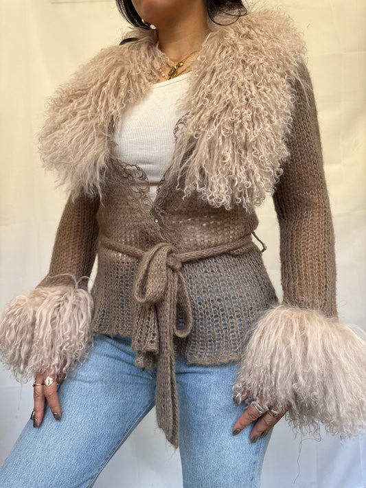 Grey Wrap Cardie