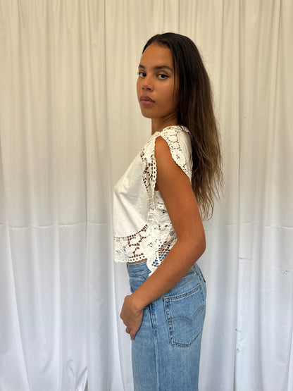 Upcycled Doily Top