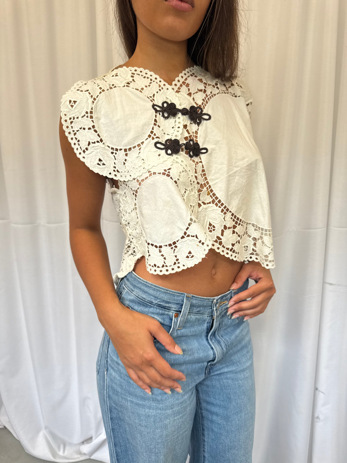 Upcycled Doily Top