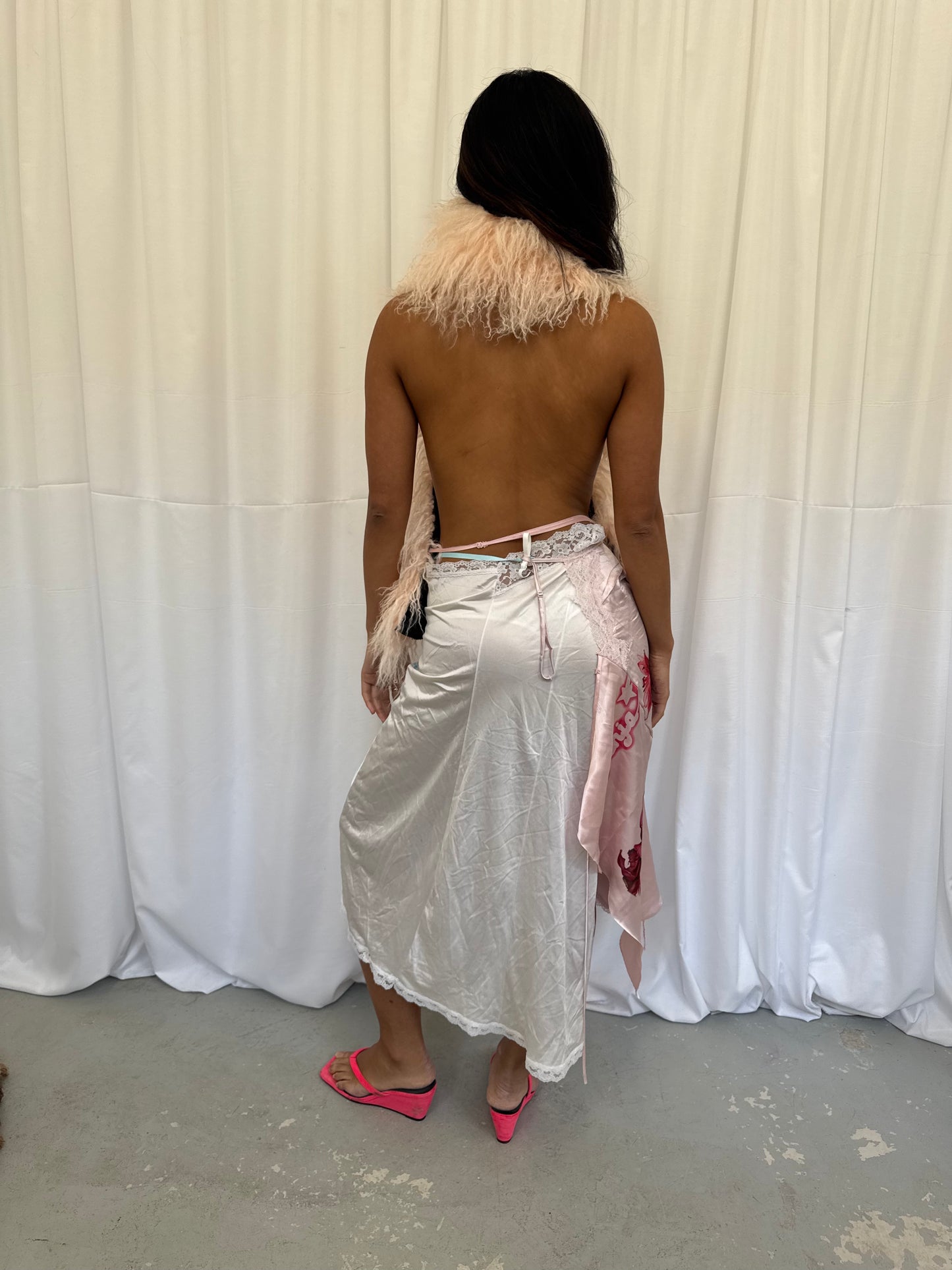 Pink Mongolian Fluffy Top