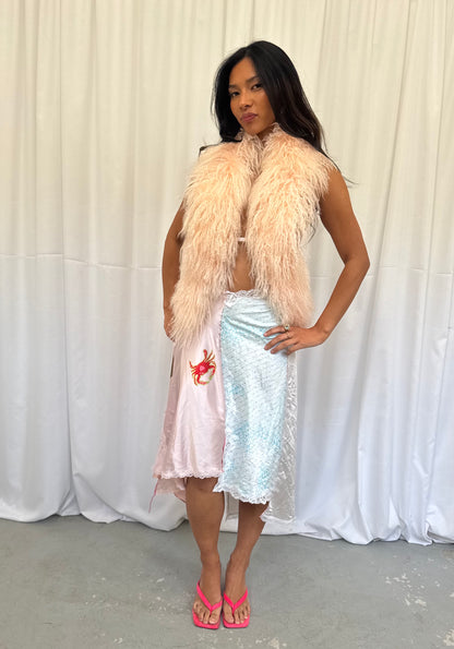 Pink Mongolian Fluffy Top
