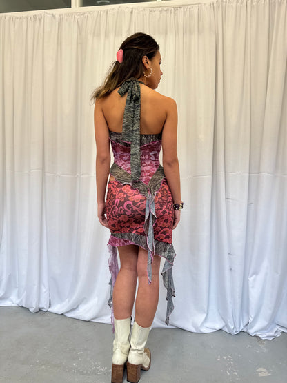 Lace Ruffle Halter Top