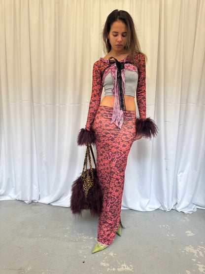 Lace Fluffy Tie Sleeves