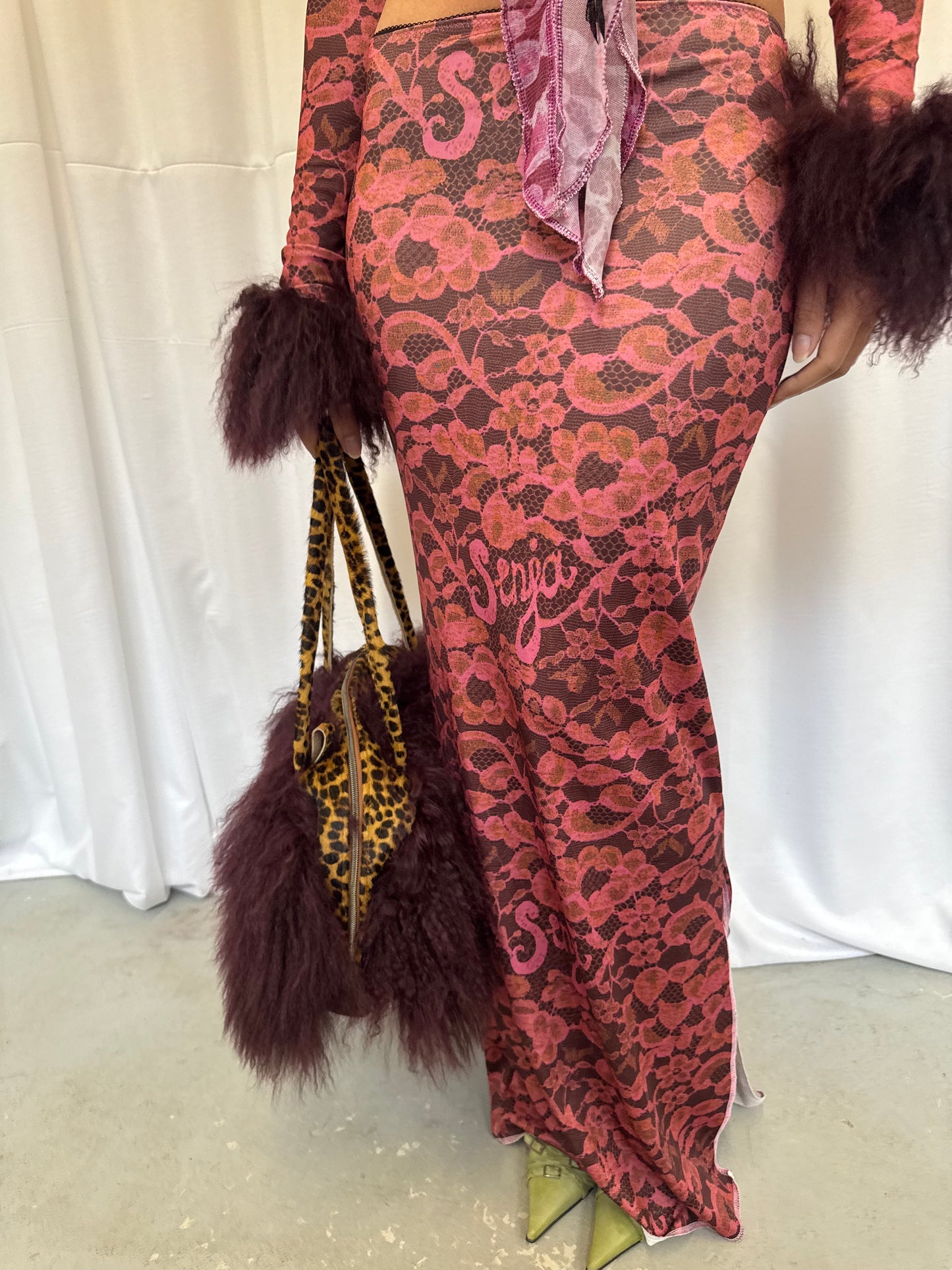 Lace Fluffy Tie Sleeves