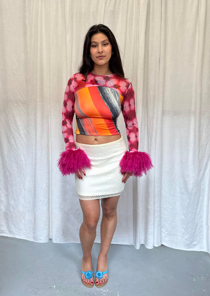 The Pink Petal Mesh Sleeves