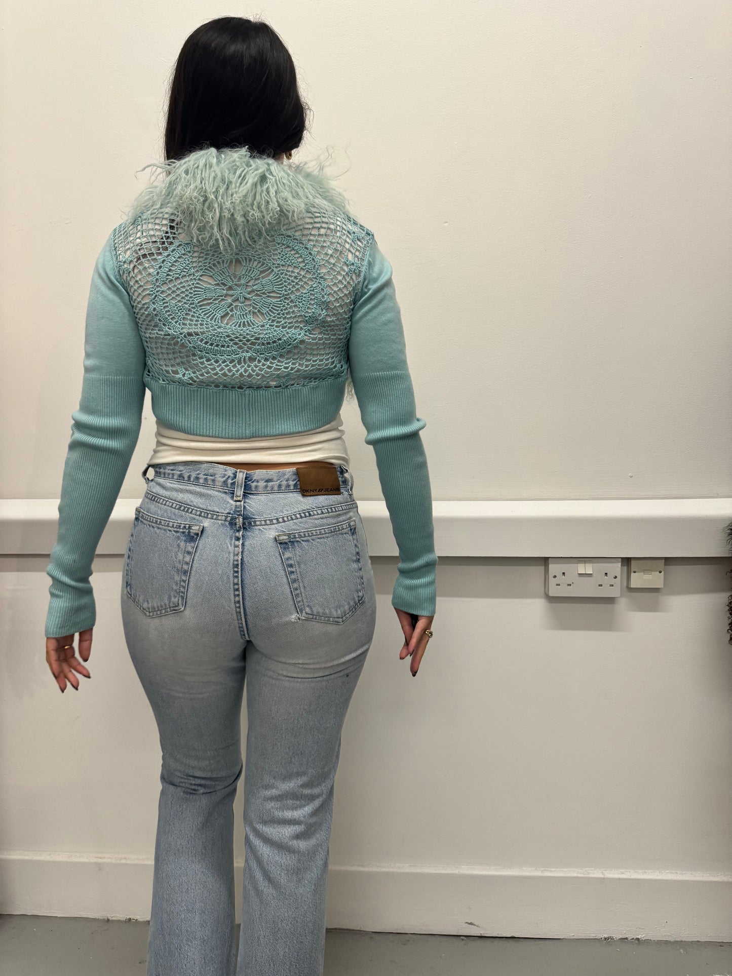 Duck egg blue bolero