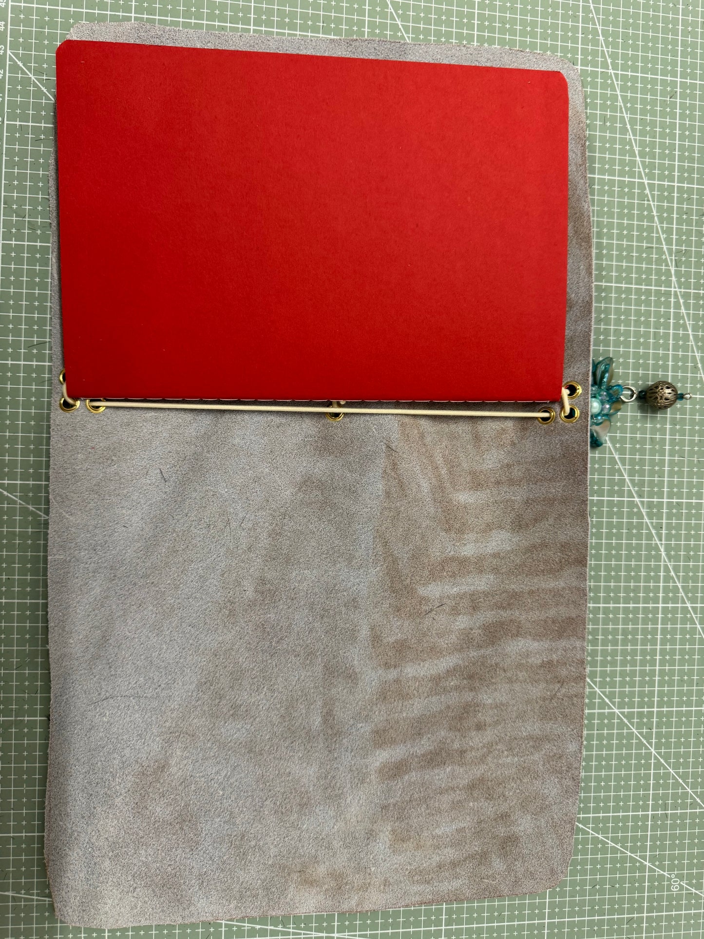A5 Tri-fold leather journal cover - 1/1 pieces