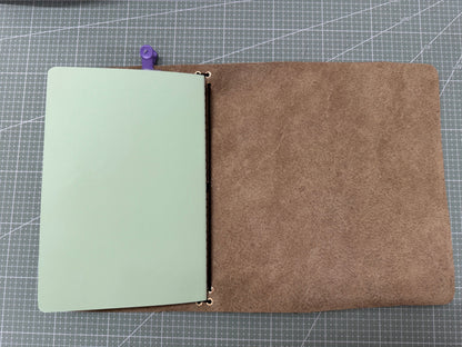 A5 leather journal cover with stars - 1/1 pieces