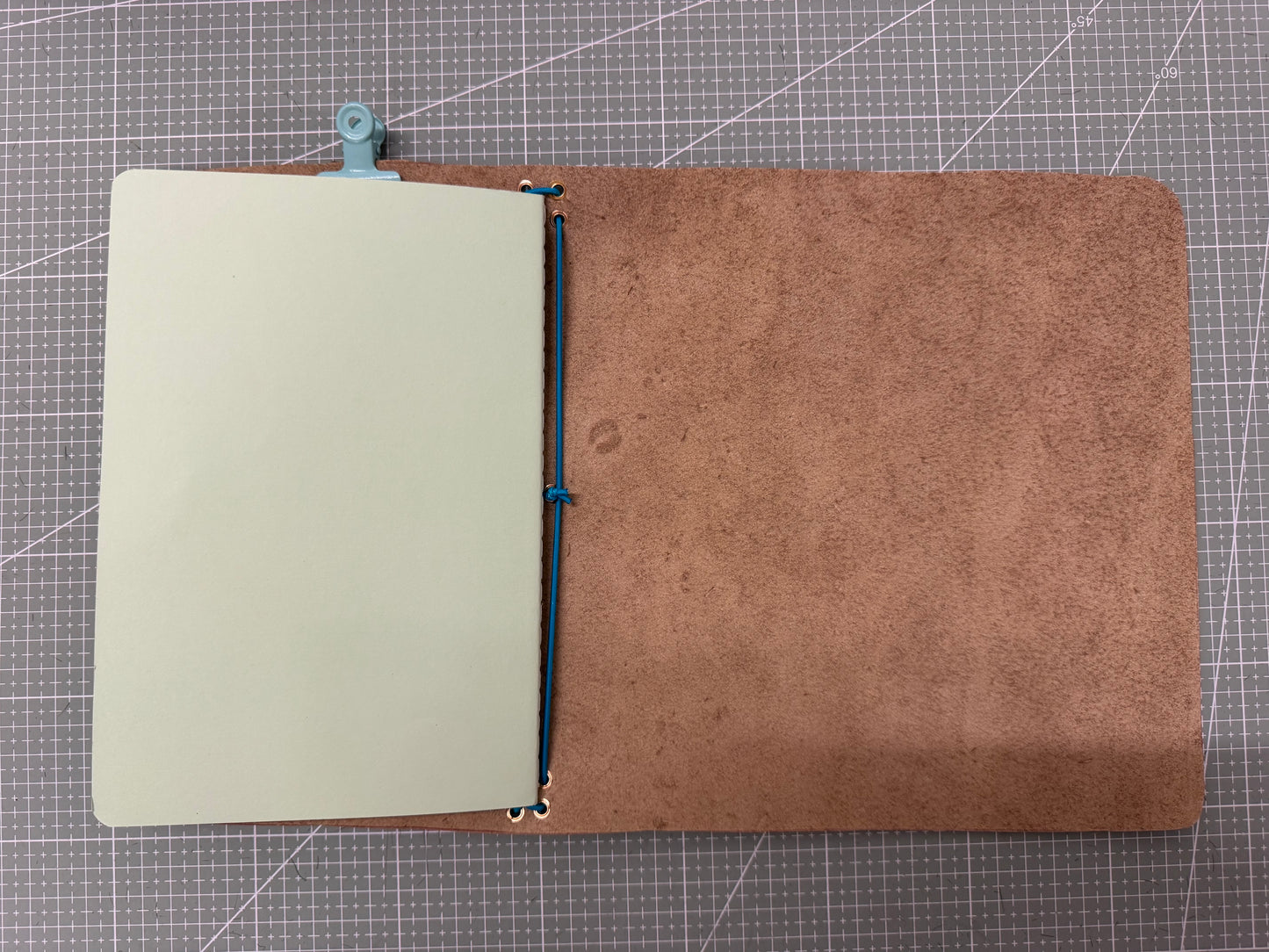 A5 leather journal cover with stars - 1/1 pieces