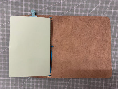 A5 leather journal cover with stars - 1/1 pieces
