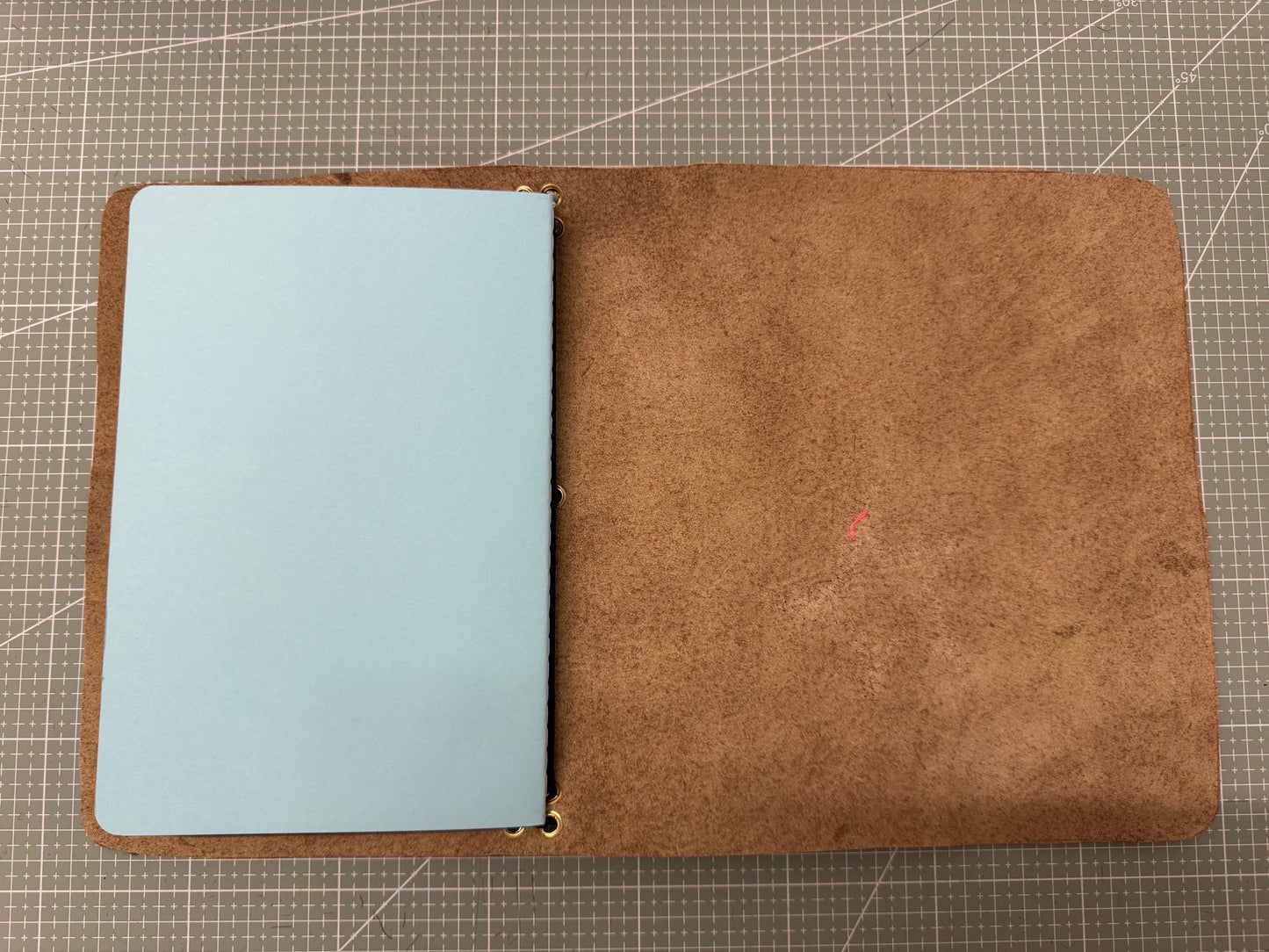 A5 leather journal cover with stars - 1/1 pieces