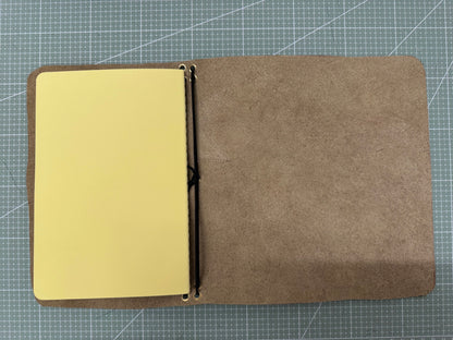 A5 leather journal cover with stars - 1/1 pieces