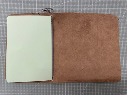 A5 leather journal cover with stars - 1/1 pieces
