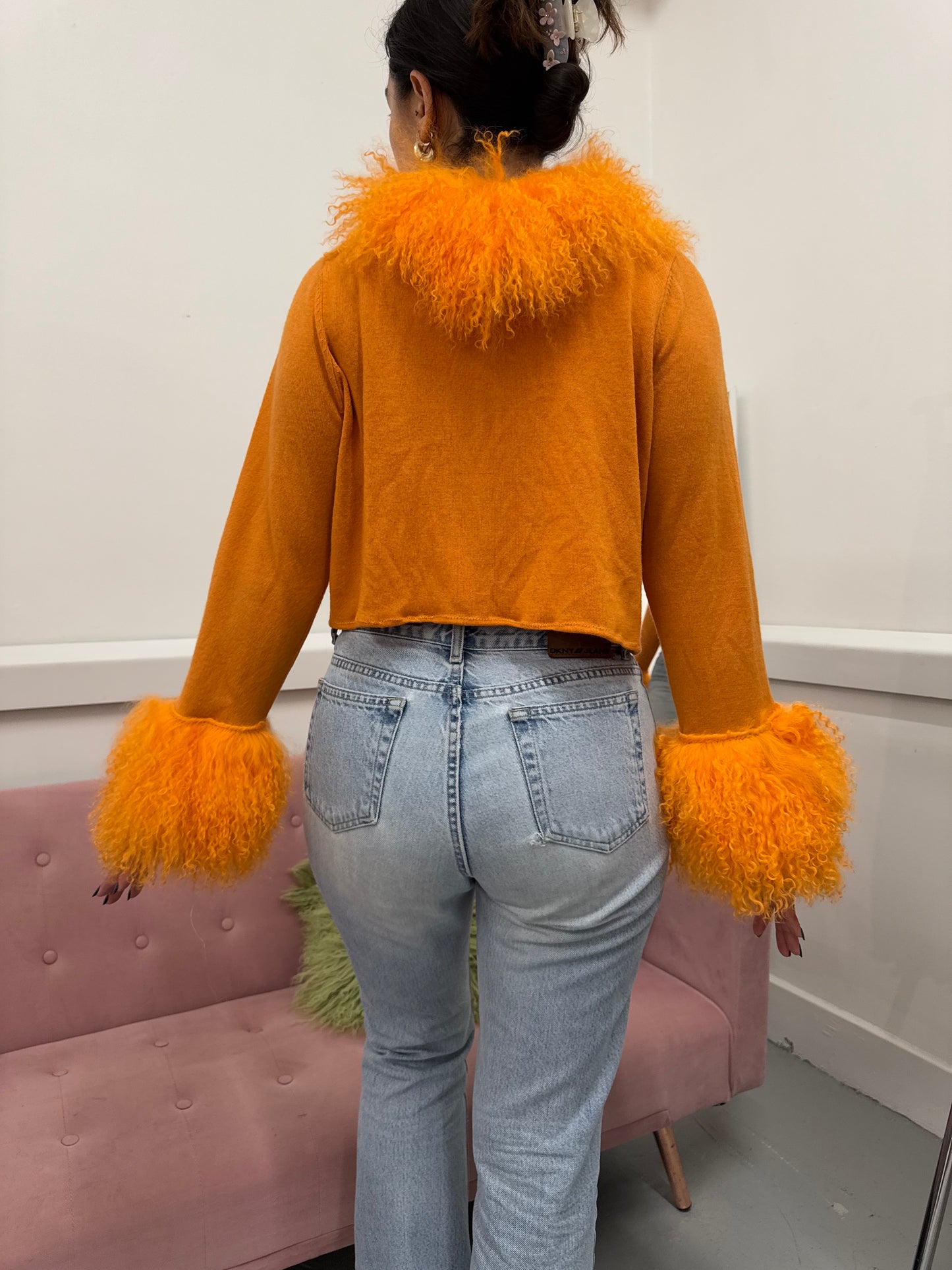 Orange crop cardie