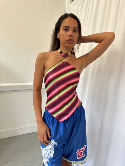 Stripe Halter Top