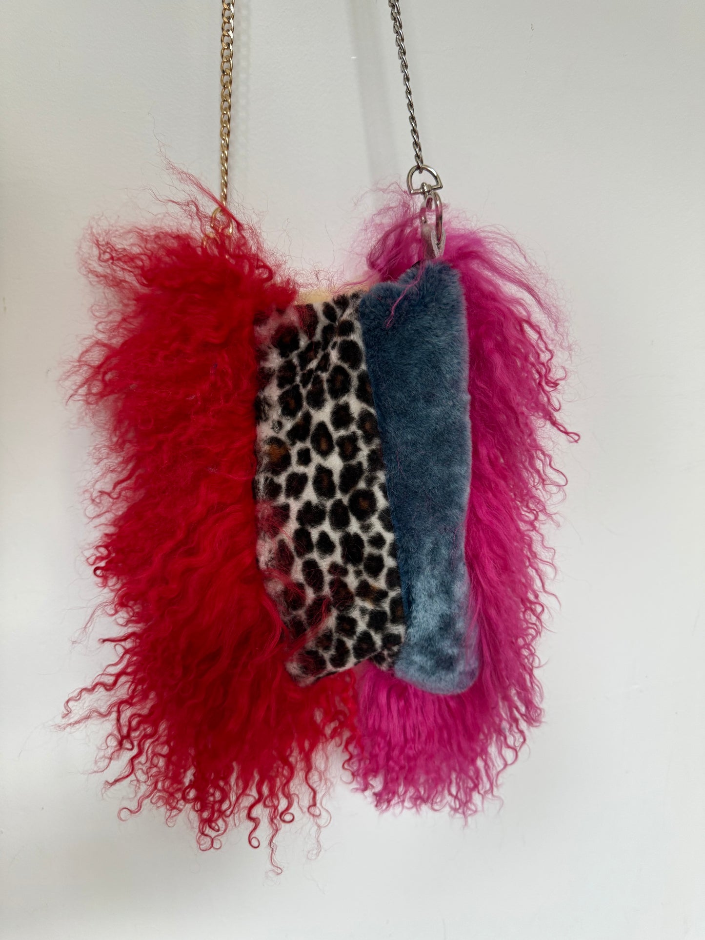 Patchwork Fluffy Bag 7