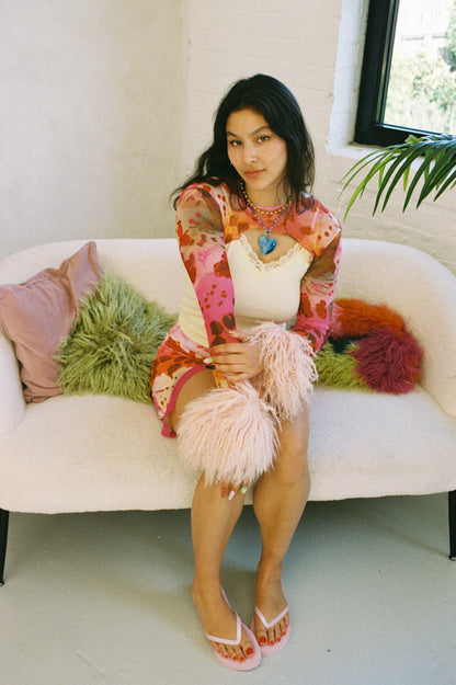 The Blossom Mesh Sleeves