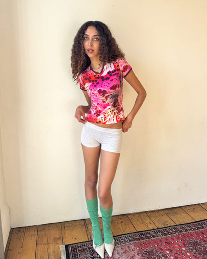 The Blossom Cotton V-Neck Tee
