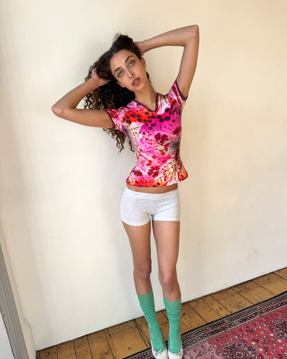 The Blossom Cotton V-Neck Tee