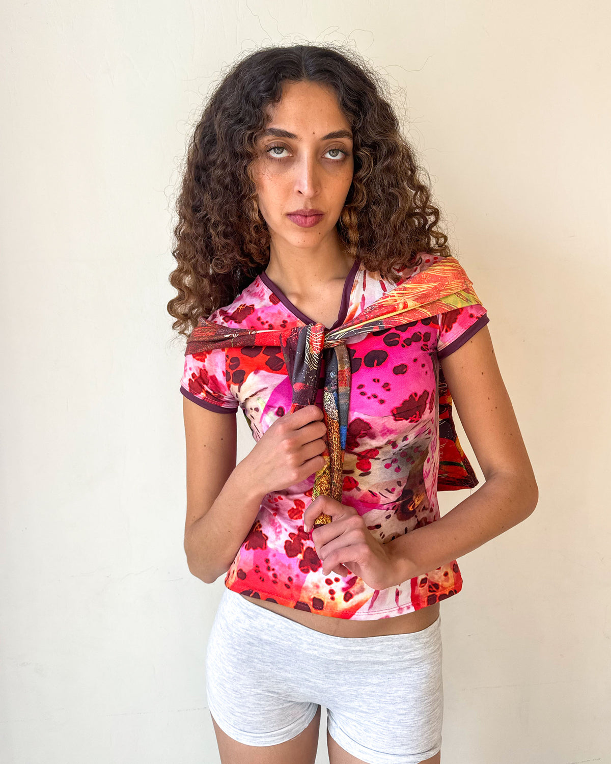 The Blossom Cotton V-Neck Tee