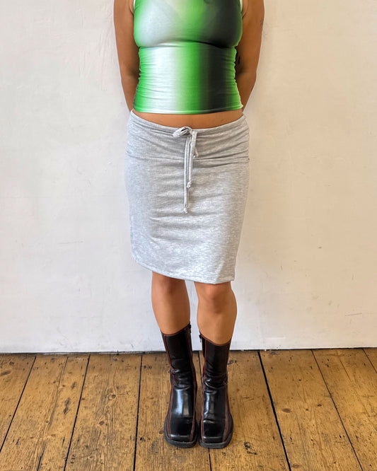 Grey Marl Tie Skirt