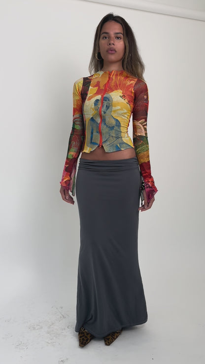 The Soleil Mesh Zip-up